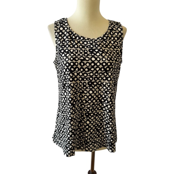 HABITAT DASH DOT EASY TANK TOP STRETCH JERSEY VERSATILE WORKWEAR CASUAL NWT S - Picture 2 of 12